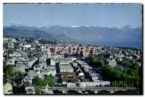 Cartes postales moderne Lausanne Ouchy Vue generale aerienne
