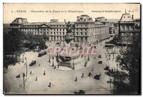 Ansichtskarte AK Paris Ensemble de la Place de la Republique