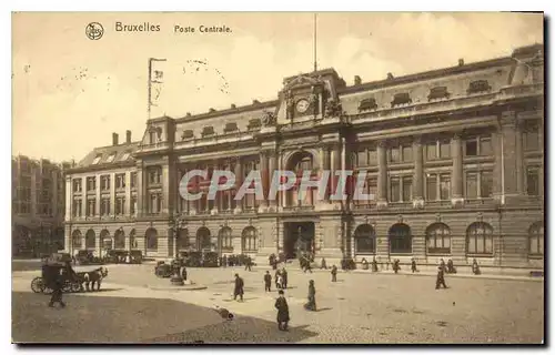 Cartes postales Bruxelles Poste Centrale