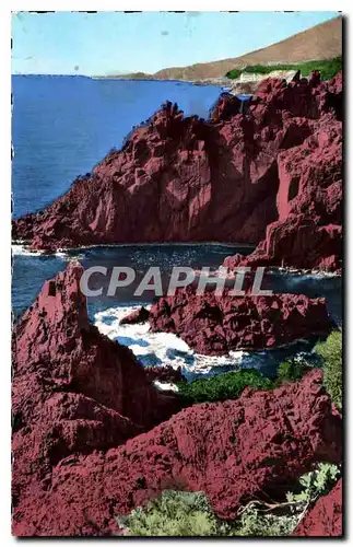 Cartes postales La Cote d'Azur Les Rochers rouges dans le Trayas