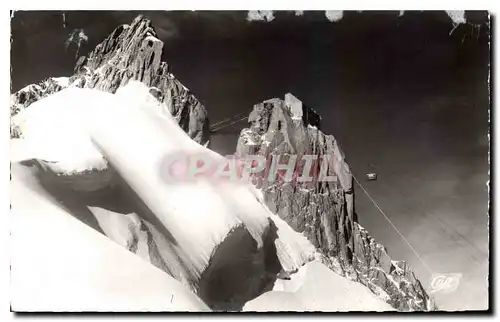 Cartes postales Chamonix Mont Blanc Arrivee de la Benne a L'Aiguille du Midi