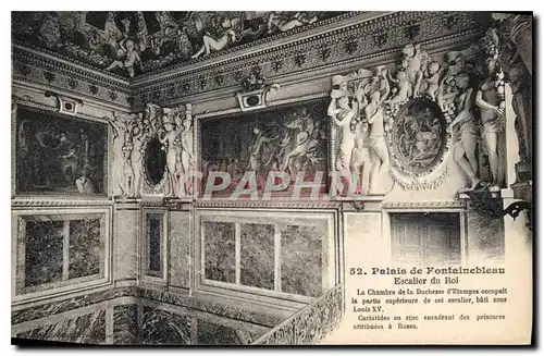 Ansichtskarte AK Palais de Fontainebleau Escalier du Roi