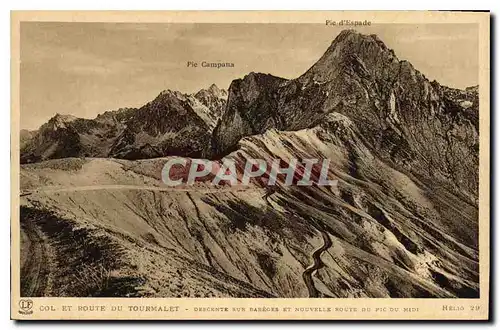 Cartes postales Col et Route du Tourmalet