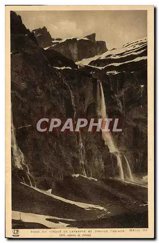 Cartes postales Fond du Cirque de Gavarnie et Grande Cascade