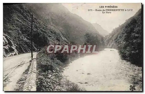 Cartes postales Les Pyrenees Route de Pierrefitte a Luz le Gave