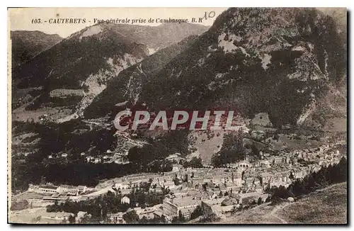 Cartes postales Cauterets vue generale prise de Cambasque