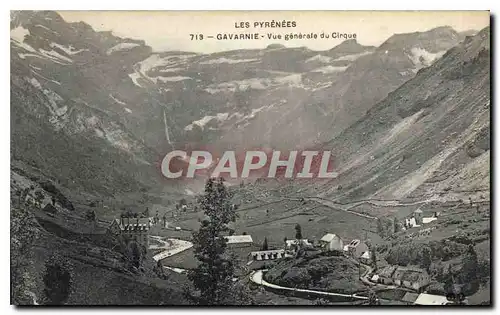 Ansichtskarte AK Les Pyrenees Gavarnie vue generale du Cirque