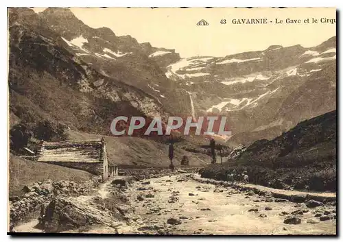 Cartes postales Gavarnie le Ggave et le Cirque