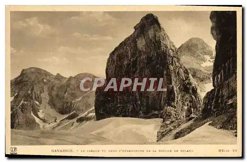 Ansichtskarte AK Gavarnie le Casque vu dans l'Echancrure de la breche de Roland