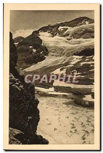 Cartes postales Gavarnie le Mont Perdu et le Lac Glace vus de la Breche de Tuquerouge