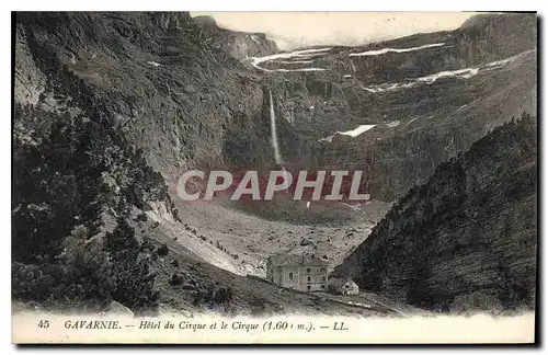 Cartes postales Gavarnie Hotel du Cirque et le Cirque