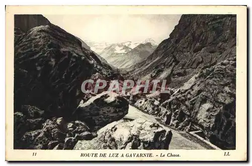 Cartes postales Route de Luz a Gavarnie le Chaos