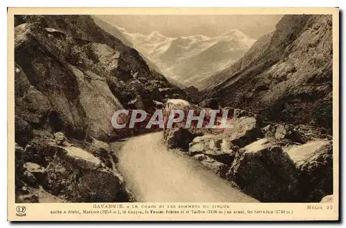 Cartes postales Gavarnie le Chaos et les Sommets du Cirque