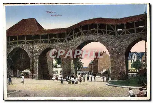 Cartes postales Worms Raschi Tor