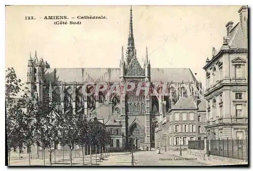 Ansichtskarte AK Amiens Cathedrale Cote Sud