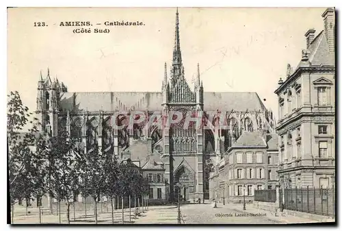 Cartes postales Amiens Cathedrale Cote Sud