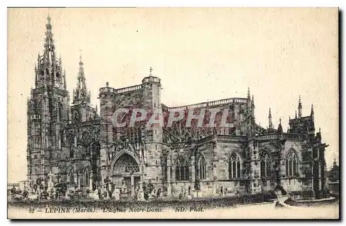 Cartes postales Lepine Marne l'Eglise Notre Dame