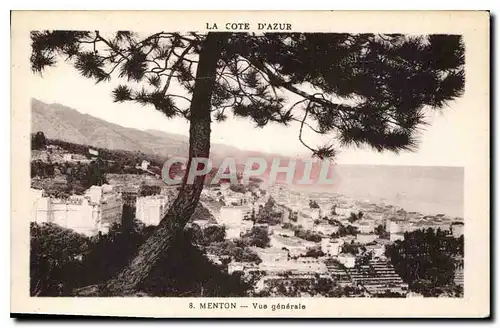 Cartes postales Menton vue generale