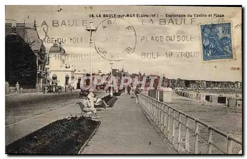 Ansichtskarte AK La Baule sur Mer Loire Inf Esplanade du Casino et Plage