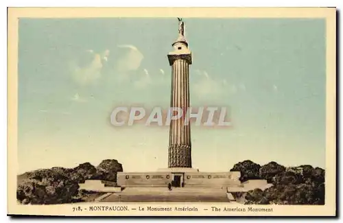 Cartes postales Montfaucon Le Monument Americain