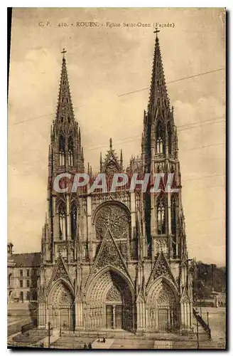 Ansichtskarte AK Rouen Eglise Saint Ouen Facade