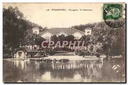 Cartes postales Strasbourg Orangerie le Restaurant