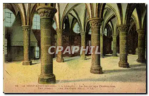 Cartes postales Le Mont Saint Michel l'Abbaye la Salle des Chevaliers