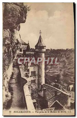 Cartes postales Rocamadour vue prise de la Maison de Marie