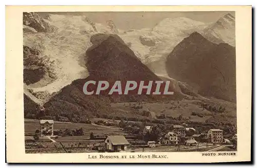 Cartes postales Les Bossons et le Mont Blanc