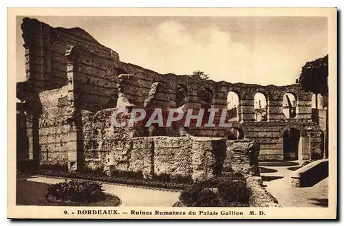 Ansichtskarte AK Bordeaux ruines Romaines du Palais Gallien