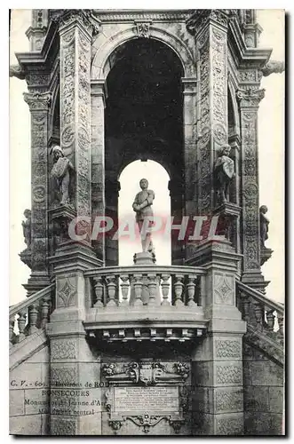 Ansichtskarte AK Environs de Rouen Bonsecours Monument de Jeanne d'Arc