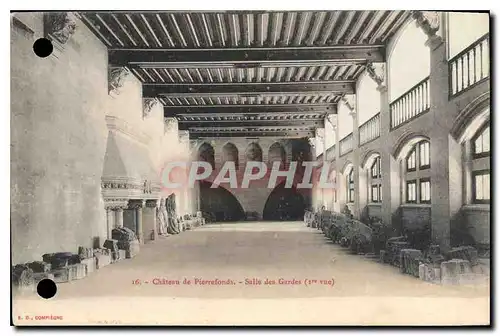 Ansichtskarte AK Chateau de Pierrefonds Salle des Gardes 1er vue