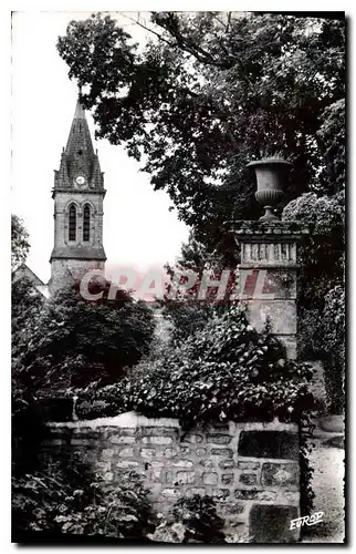 Ansichtskarte AK Bourbonne les Bains Hte M l'eglise vue du Parc du Chateau