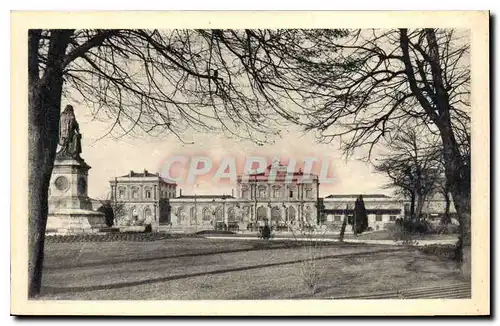 Cartes postales Reims la Gare vue du Square Colbert