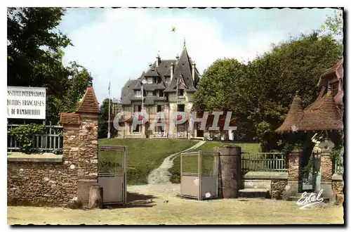 Moderne Karte Rambouillet S et O Institut International d'Etudes Francaises Chateau du Vieux Moulin