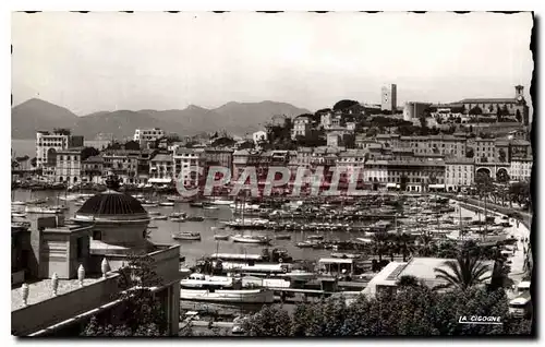 Moderne Karte Cannes A M le Port et le Suquet au l'Esterel Bateaux