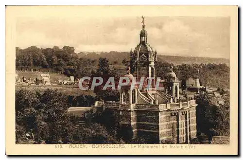 Cartes postales Rouen Bonsecours le Monument de Jeanne d'Arc