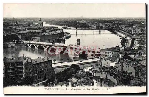 Cartes postales Toulouse la Caronne et les Ponts