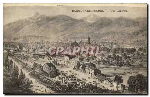 Cartes postales Bagneres de Bigorre vue generale