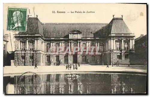 Ansichtskarte AK Rennes le Palais de Justice