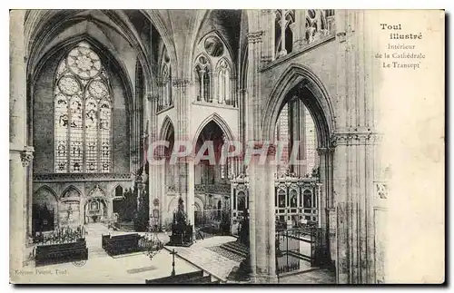 Cartes postales Toul Illustre Interieur de la Cathedrale le Transept