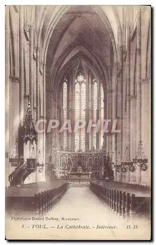 Cartes postales Toul la Cathedrale Interieur