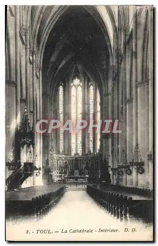 Cartes postales Toul la Cathedrale Interieur