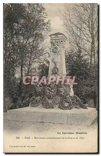 Ansichtskarte AK La Lorraine Illustree Toul Monument Commemoratif de la Guerre de 1870