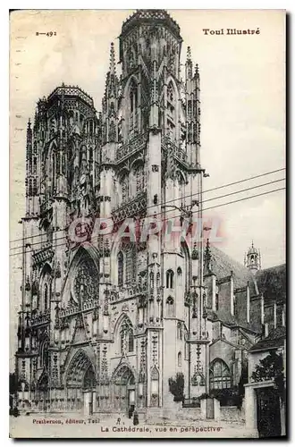 Ansichtskarte AK Toul Illustre la Cathedrale vue en Perspective