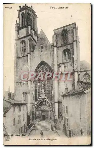 Cartes postales Toul Illustre Facade de Saint Gengoult