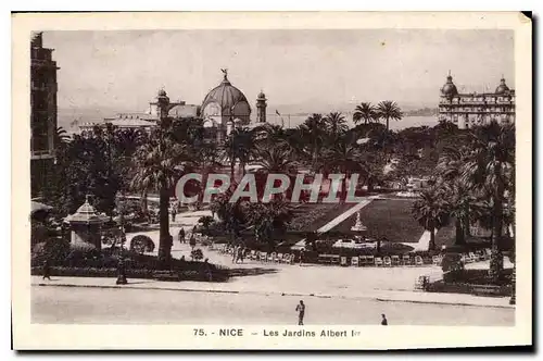 Cartes postales Nice les Jardins Albert Ier