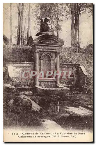 Ansichtskarte AK Chateau de Kerjean la Fontaine du Parc Chateaux de Bretagne