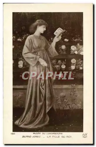 Cartes postales Musee du Luxembourg Burne Jones La Fille du Roi