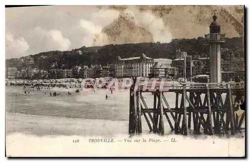 Cartes postales Trouville Vue sur la plage